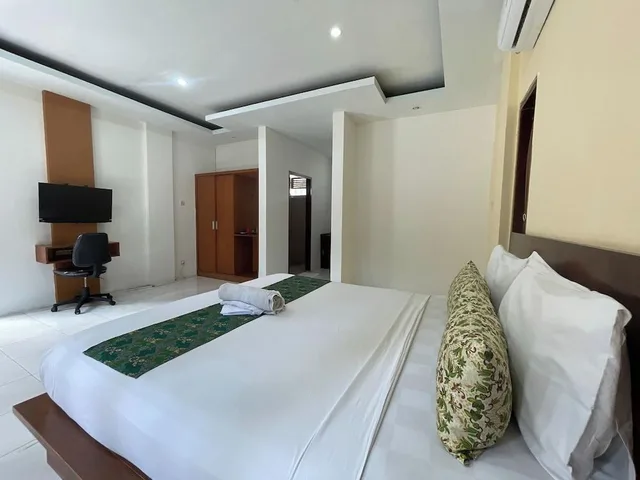غرفة بريميوم بسرير مزدوج، Melati Resort & Hotel 1/2