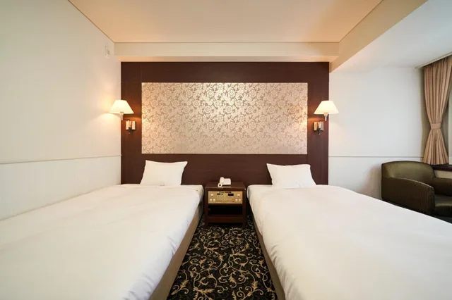 Room, Twin Beds, West Wing، Hotel Global View Kushiro 1/6