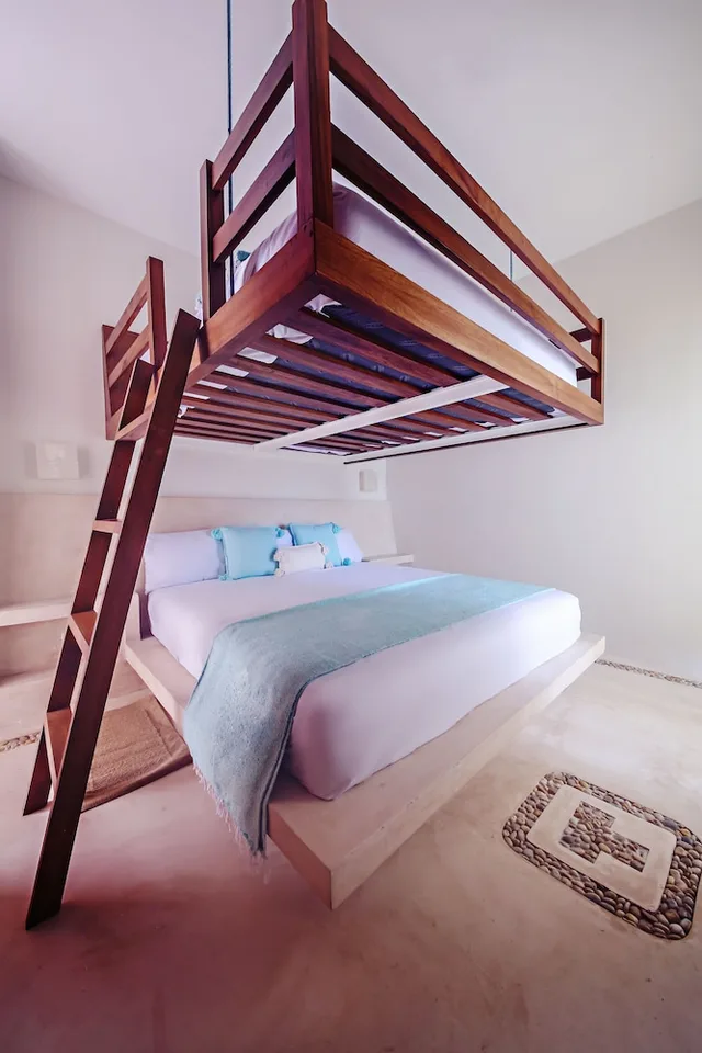 جناح جونيور بسرير كينج وسرير بطابقين بإطلالة على المدينة بغرفة نوم واحدة بمطبخ، Casa Astral Holbox Boutique and Apartments 8/10