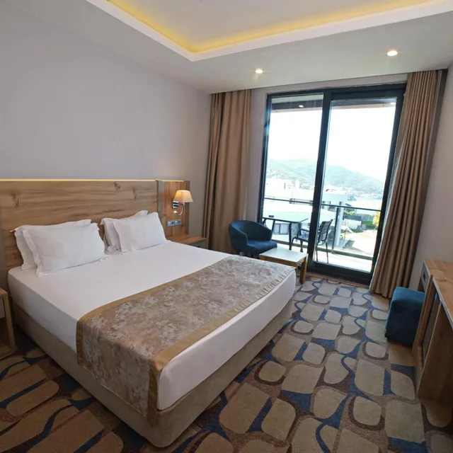 غرفة ديلوكس بسرير مزدوج أو سريرين منفصلين بإطلالة على البحر، Blue Mudanya Hotel 5/10