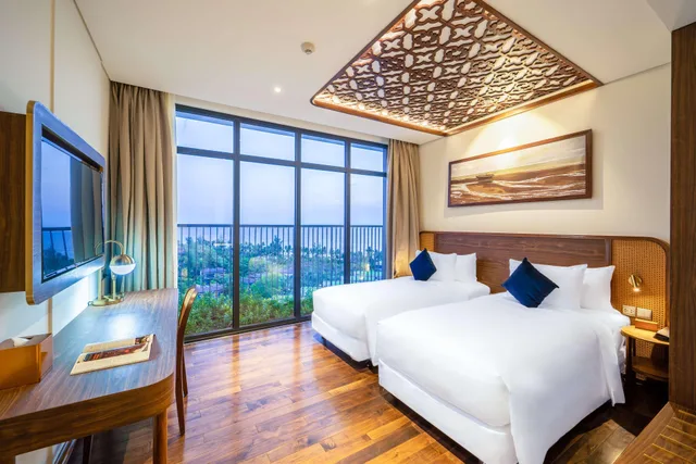 جناح رئاسي بسرير كينج وسرير كوين وسريرين منفصلين بشرفة بـ3 غرف نوم بمنطقة جلوس، Best Western Premier Sonasea Phu Quoc 11/15