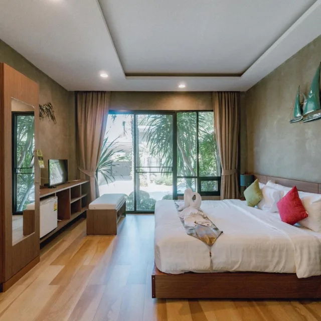 غرفة عائلية بإطلالة على الحديقة، Blue River Resort 4/10
