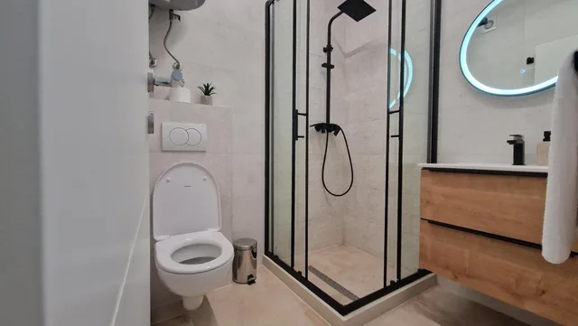 استوديو بإطلالة على البحر بشرفة، Apartments A&amp;M 3/4