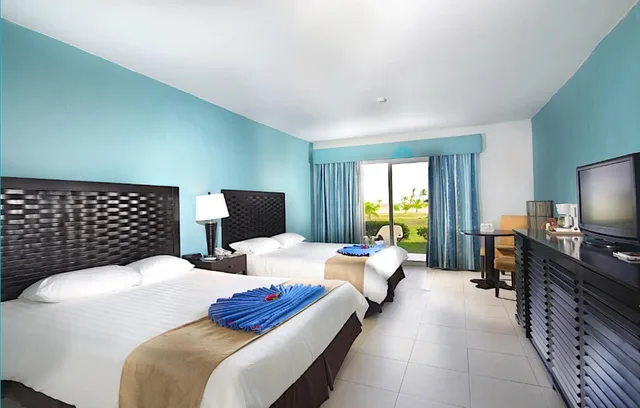 غرفة ديلوكس بسريرين كوين بإطلالة على الحديقة، Playa Blanca Beach Resort - All Inclusive 3/9
