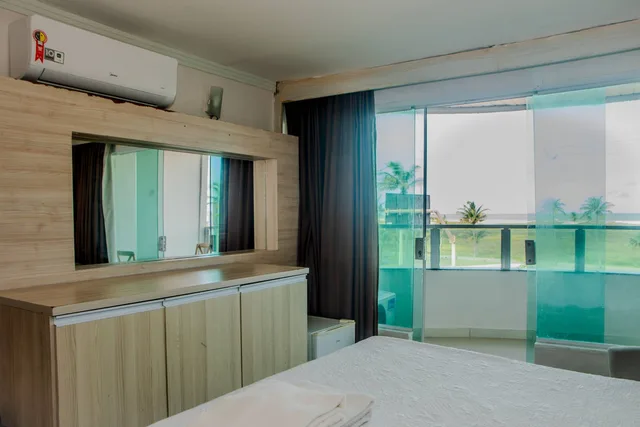 غرفة رباعية مفردة بإطلالة على البحر، Beira Mar Hotel Aracaju 2/2