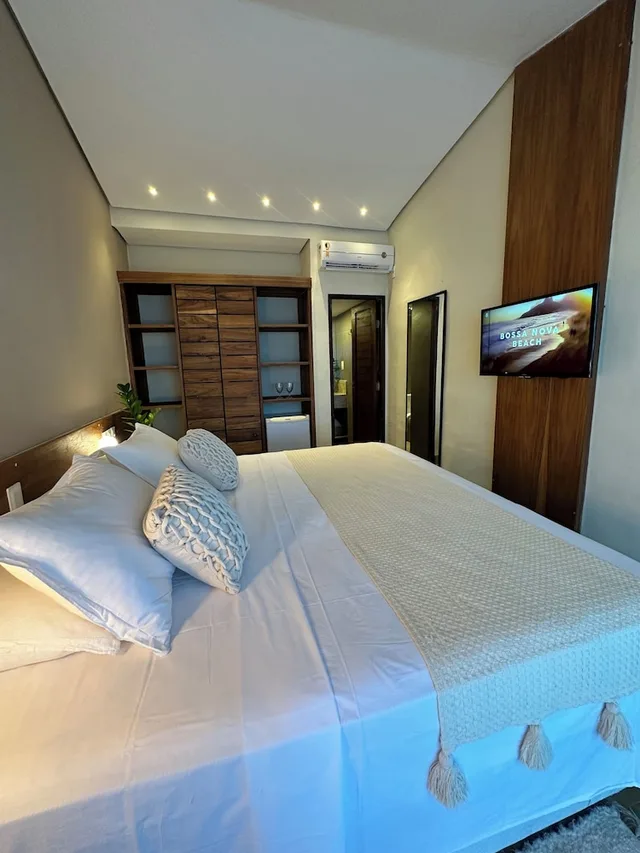 غرفة قياسية بسرير مزدوج بإطلالة على البحر، Hotel Da Pipa 3/9