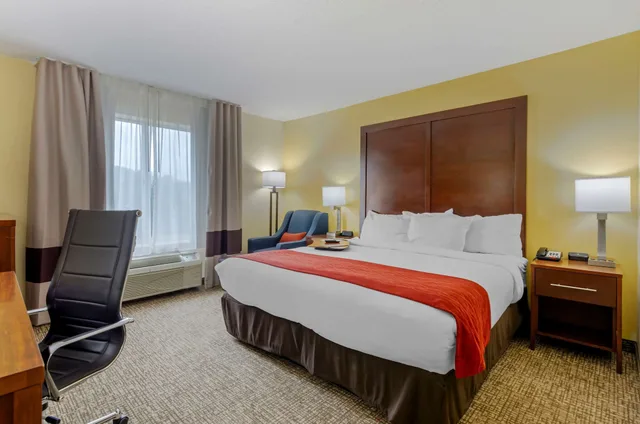 غرفة بسرير كينج لذوي الإعاقة، Comfort Inn and Suites Hillsville I-77 2/5