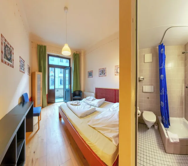 غرفة أساسية بسرير مزدوج، Hostel Mondpalast 6/9