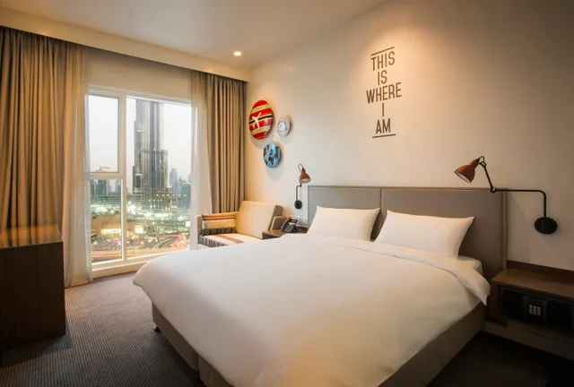 غرفة قياسية بسرير مزدوج، Rove Downtown Dubai 1/1