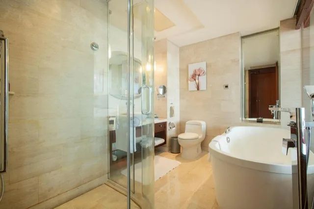 Guest Room, King Bed, Skyline View, High Floor, Beijing Marriott Hotel Northeast 3/4