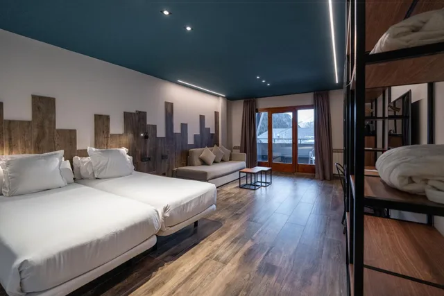 غرفة بريميوم رباعية بسرير فردي، Ushuaia Mountain Hotel 2/8