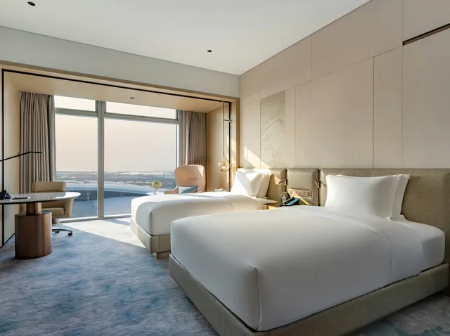 غرفة بريميوم بسريرين منفصلين، Hilton Shenzhen World Exhibition Convention Center 1/2