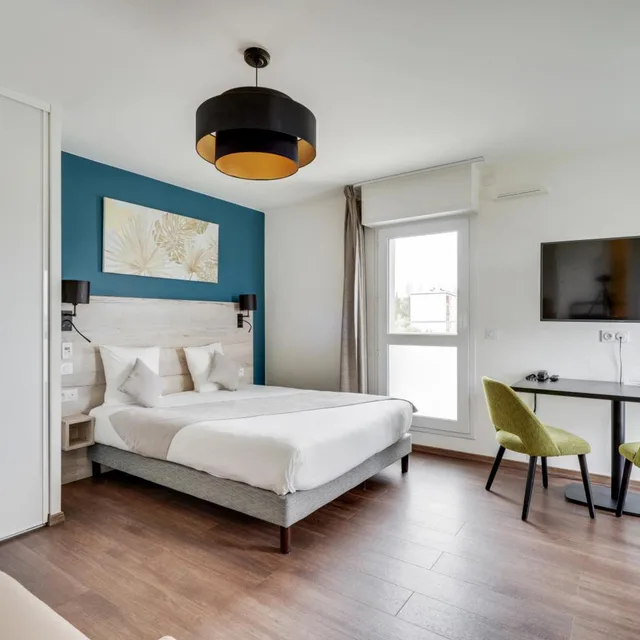 استوديو تنفيذي بشرفة، All Suites Appart Hotel Palaiseau - Massy TGV 1/8