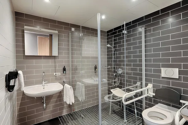 غرفة بسرير مزدوج لذوي الإعاقة، Premier Inn Frankfurt Westend Hotel 4/6