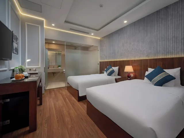 غرفة ديلوكس بسرير مزدوج أو سريرين منفصلين، HANOI HM BOUTIQUE HOTEL 3/8