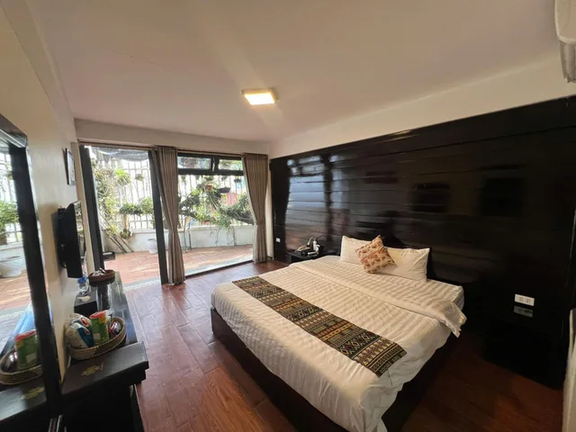 غرفة سوبيريور بسرير مزدوج بشرفة، Sapa Village Hotel 4/9