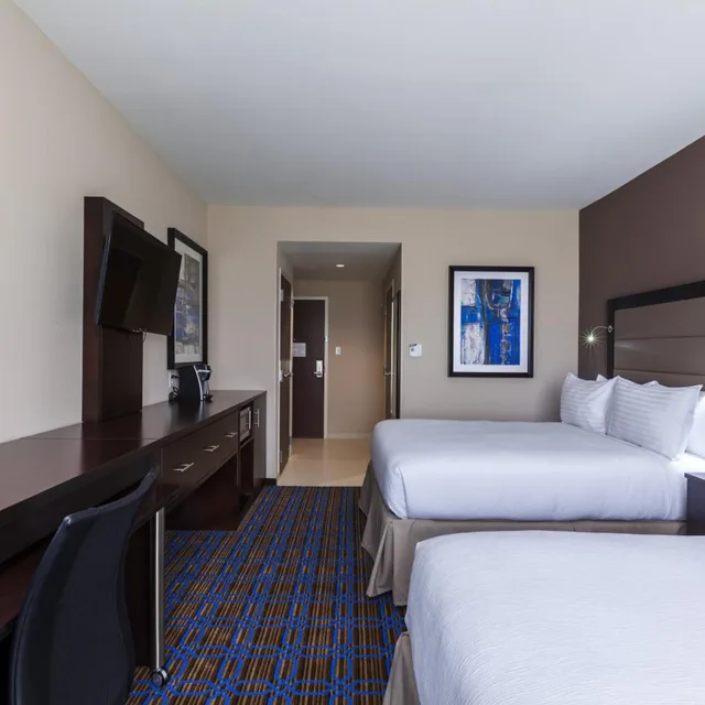 غرفة رباعية بسريرين كوين بحوض استحمام لذوي الإعاقة، Hilton Garden Inn The Colony Dallas 1/9