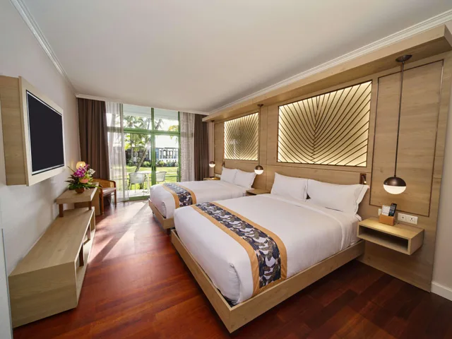 غرفة بسريرين كوين، Hilton Hotel Tahiti 3/4
