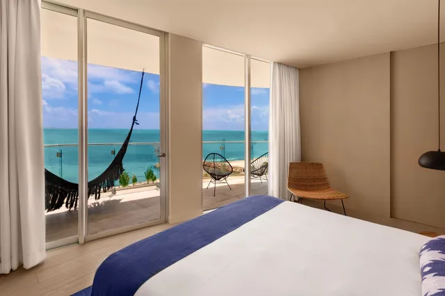 1 Bedroom, Premier, Suite, King Bed, Ocean Front، SLS Cancun 4/10