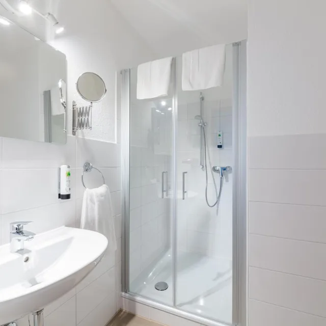 غرفة مفردة بشرفة، Friends Hotel Bad Salzuflen 5/7