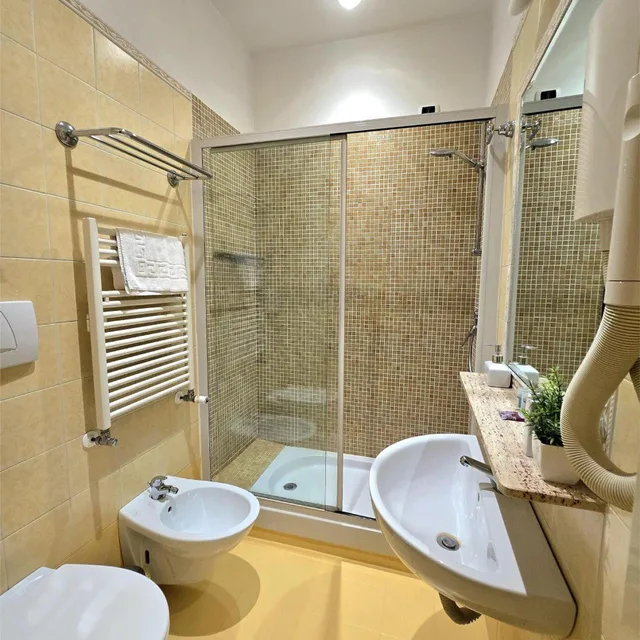 غرفة بسرير مزدوج بحمام خاص، AMADEUS HOTEL ROME 5/5