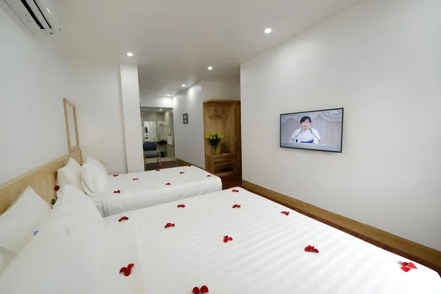 غرفة عائلية بإطلالة على المدينة، Blue Hanoi Inn City Hotel 1/2