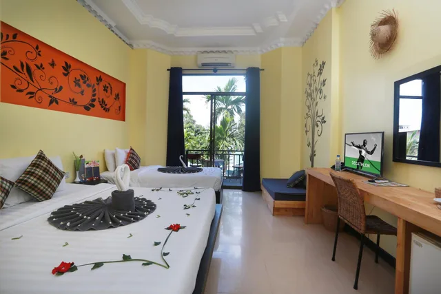 غرفة ديلوكس عائلية، Central Indochine D Angkor Hotel 2/10