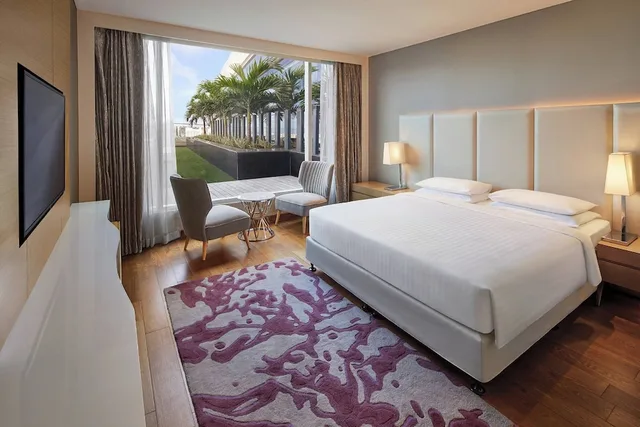 شقة بسرير كينج بإطلالة على المدينة بغرفة نوم واحدة، Marriott Executive Apartments Hyderabad 2/7