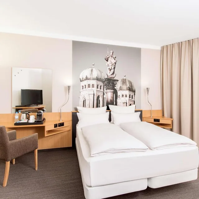 غرفة عائلية بسرير فردي، NH Munchen Messe 4/9