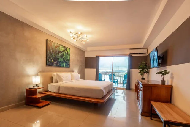 غرفة ديلوكس بسرير مزدوج، Amador Ocean View Hotel 1/1