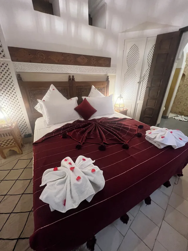غرفة عائلية بثلاثة أسرّة بحمام خاص، Riad Jnan el Cadi 5/10