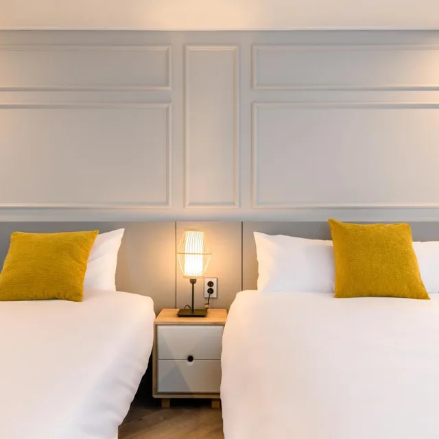 غرفة ديلوكس بسريرين منفصلين بإطلالة على البحر، Ventimo Hotel and Residence Jeju 8/10