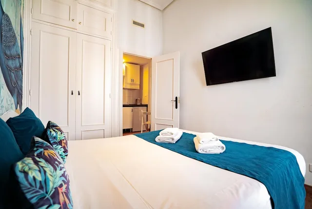 شقة بسريرين مزدوجين بغرفتي نوم، Smartr Madrid Gran Via 47 1/3