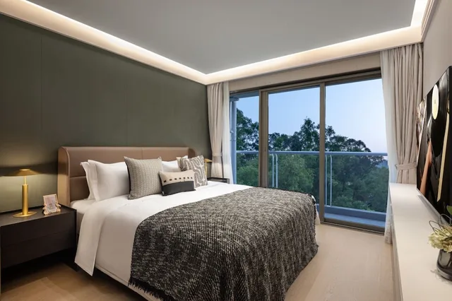 استوديو ديلوكس بسرير كوين، CM Plus Service Apartment Shenzhen Taige 2/4