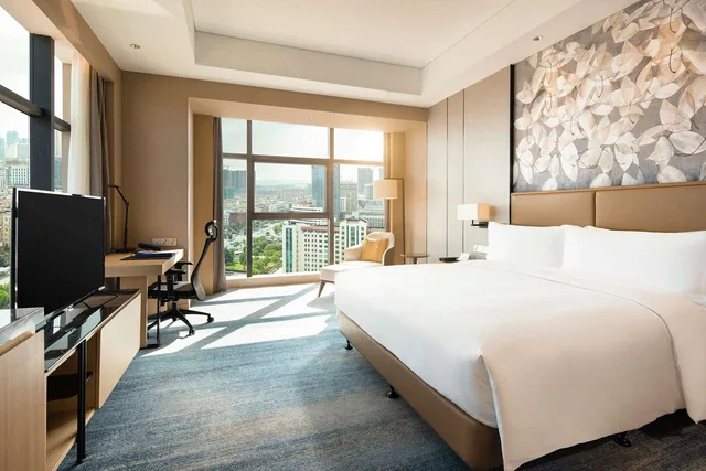 غرفة ركنية بسرير كينج في طابق مرتفع، Doubletree By Hilton Yangzhou 2/4