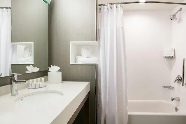 غرفة كبيرة بسريرين كوين مع أريكة لذوي الإعاقة، Courtyard Omaha Bellevue At Beardmore Event Center 1/2