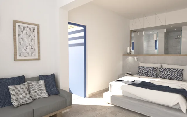Junior Suite, Plunge Pool, Terrace، Aeolos Beach Hotel 3/4