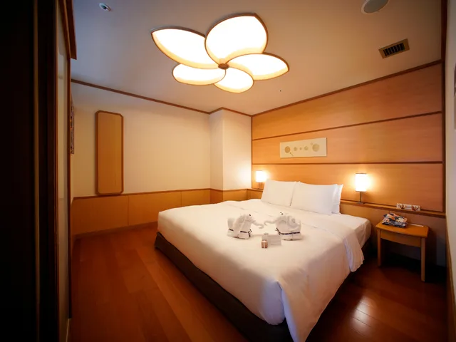 غرفة ديلوكس بسرير مزدوج بإطلالة على الحديقة، Radium Kagaya Taipei 3/8