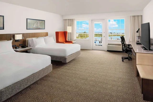 غرفة قياسية بسريرين كوين، Hilton Garden Inn Kent Island Marina 2/6