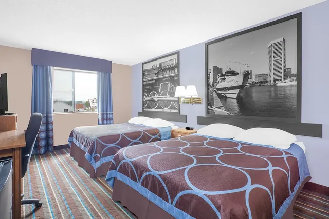 غرفة قياسية بسريرين كوين، Super 8 by Wyndham Havre De Grace Aberdeen Area 3/7