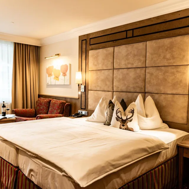 Deluxe, King Bed, Garden or Parking View، Hubertushof 5/10
