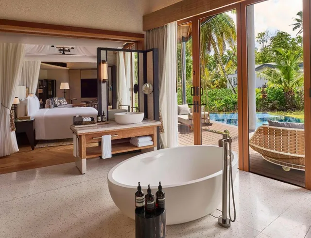 1 Bedroom, Garden Pool, Villa, Double Bed، Waldorf Astoria Seychelles Platte Island 4/4