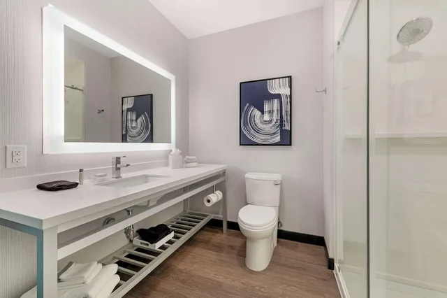 غرفة قياسية بسريرين كوين، Cambria Hotel Detroit Downtown 4/4
