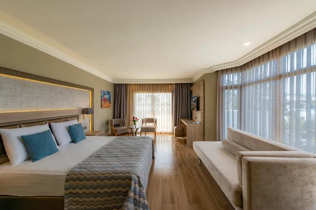 غرفة ركنية بسرير كينج، Samara Hotel Bodrum Ultra All Inclusive 5/10