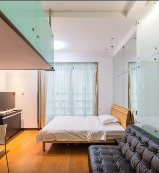 غرفة عائلية بسرير مزدوج وسرير فردي، Shanghai Jia Rong Hotel Apartment 3/8