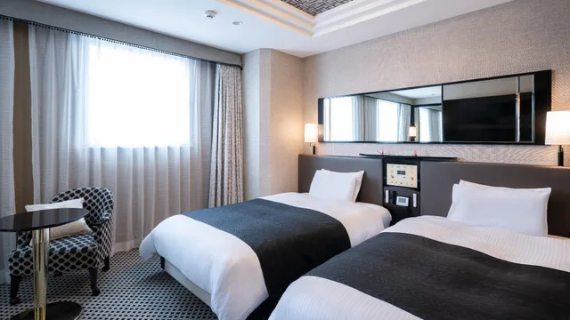 غرفة ديلوكس بسريرين منفصلين في الطابق العلوي، APA Hotel Ueno Ekimae 1/1