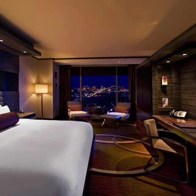 غرفة ديلوكس بسرير كينج أو سرير مزدوج بإطلالة، M Resort Spa & Casino 4/6