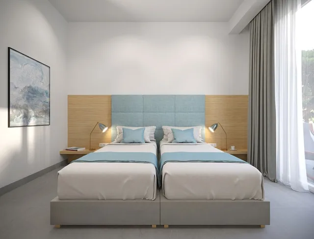 غرفة بسريرين منفصلين، Poseidon Hotel 2/10