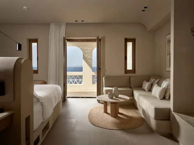 جناح سيغنتشر بإطلالة على البحر بمسبح خاص، Sedo Mare Mykonos 1/1