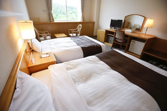 غرفة بسريرين منفصلين في الملحق، Abashiri Kanko Hotel 5/10